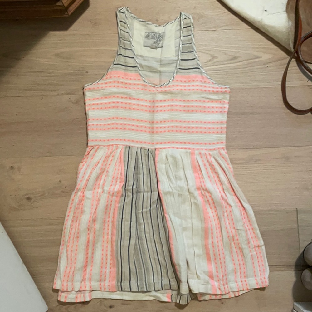 Ace and jig tank dress with pinks and naturals